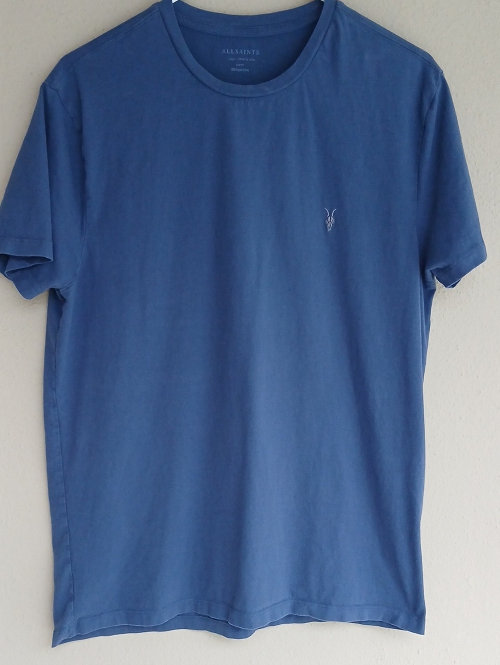 All Saints Tonic Crew T Shirt Blue Large